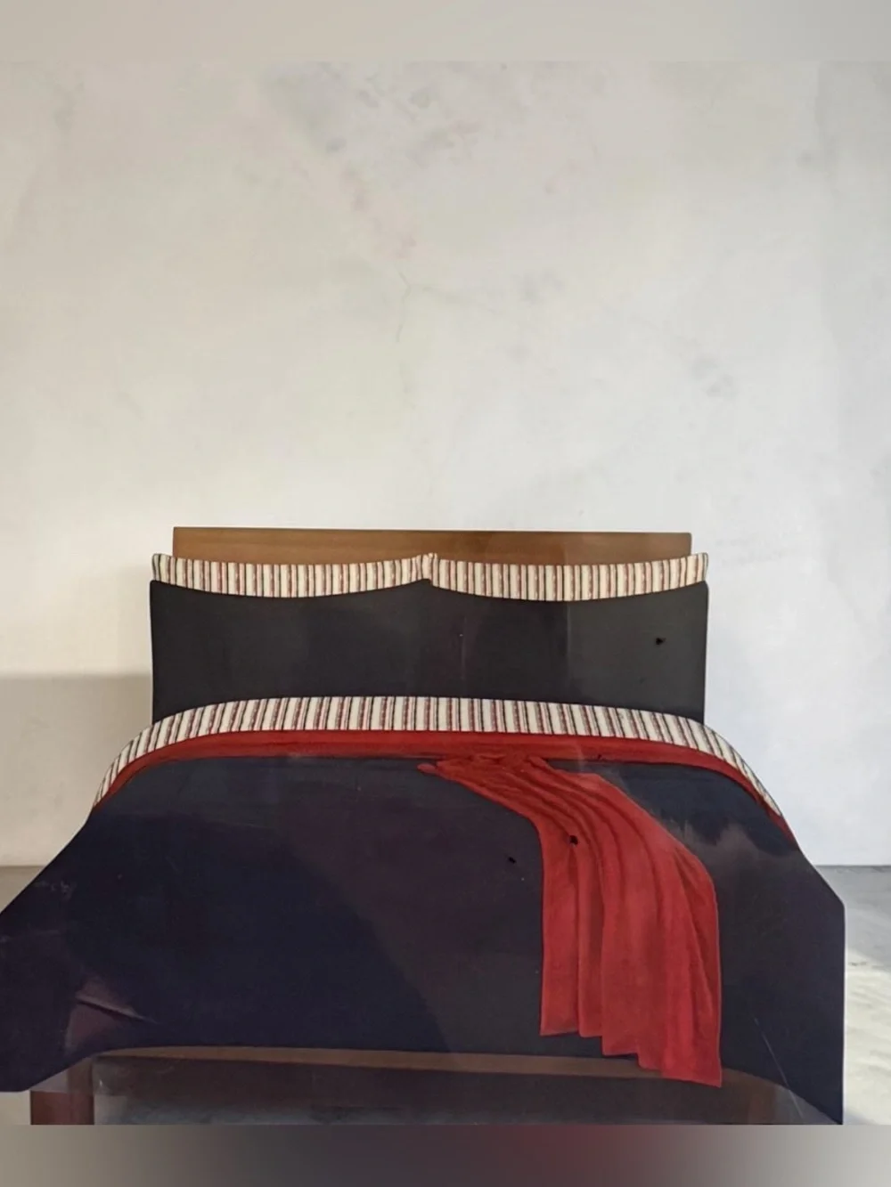 U.S. Polo Assn Home Twin 6Pc Navy Red Reversible Comforter Set Plush Throw NIP